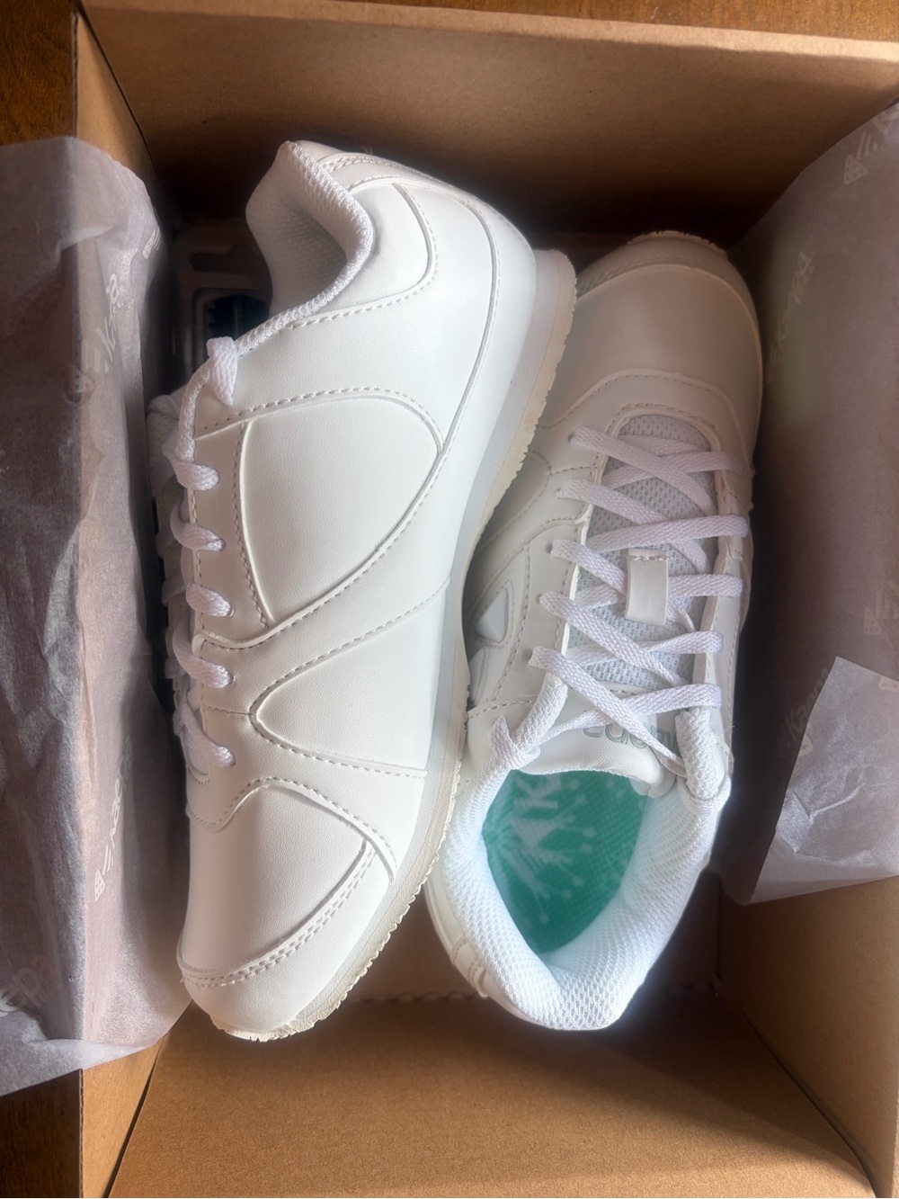 Kids White Lace-Up Sneakers - Lightweight Everyday Trainers